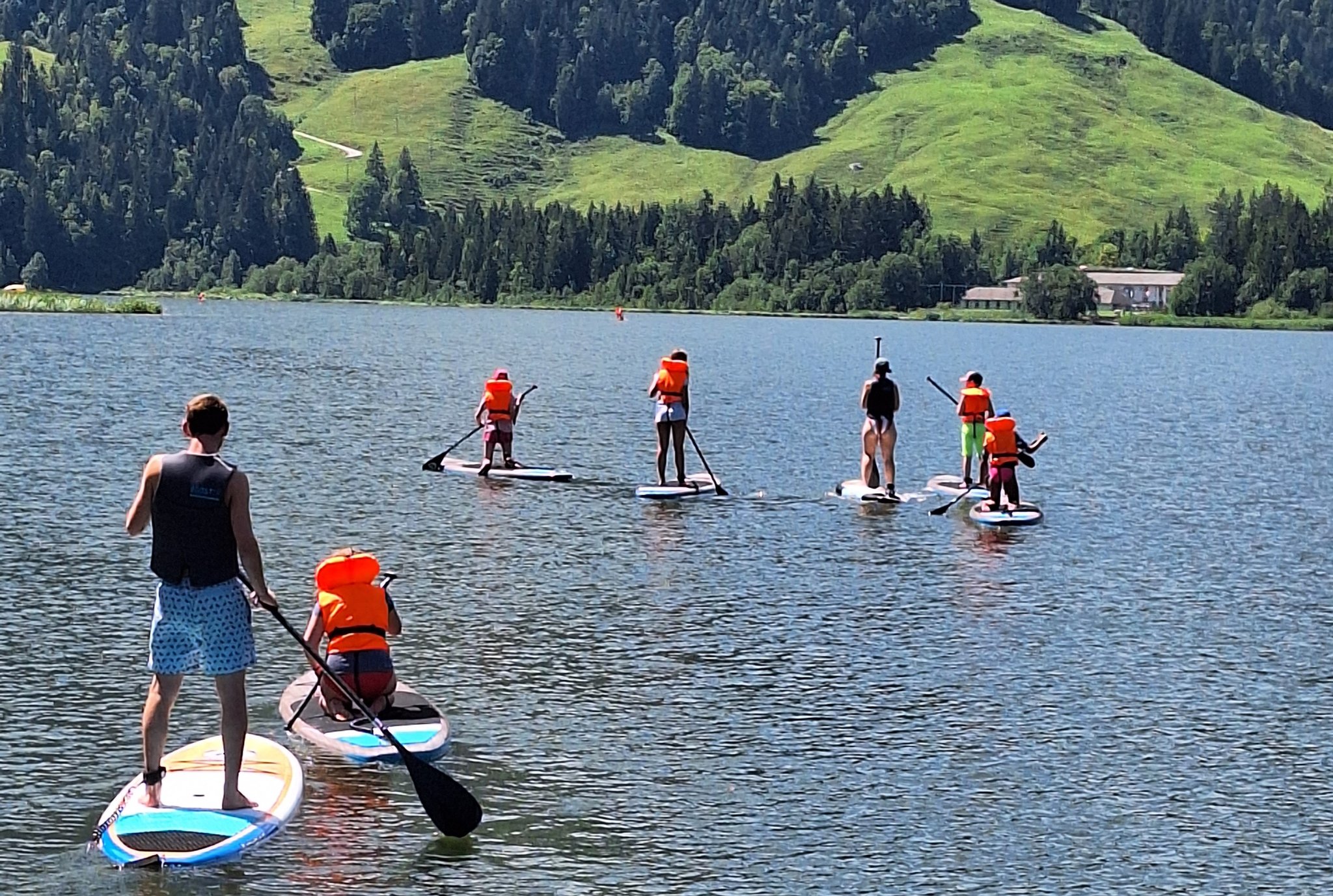 Stand up Paddling im Schwarzsee